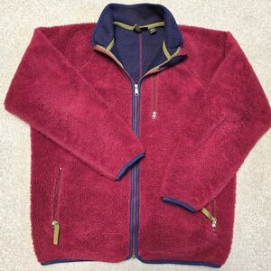 Vintage Patagonia Jacket 90s Deep Pile Fleece Retro X Made In USA Mens XXL Red